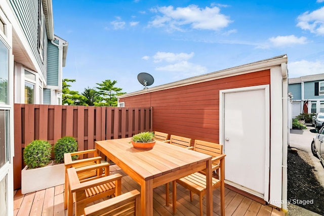 884 Annagladys Dr Unit F2, Columbus, OH 43085 - view of patio with outdoor dining space and a deck