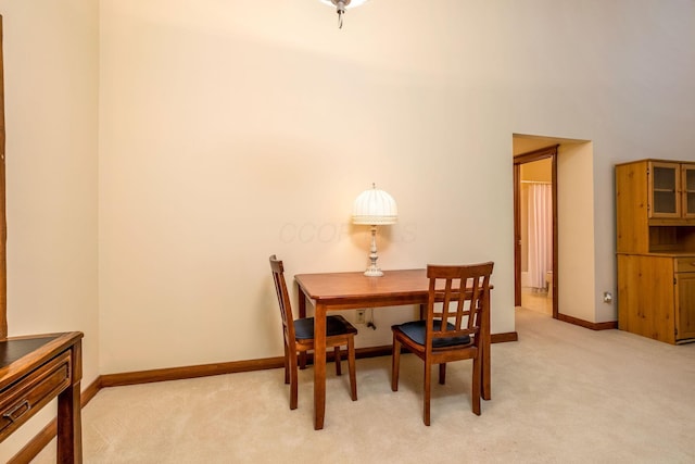 154 Oak Creek Pl, Columbus, OH 43230 - dining space with light colored carpet and baseboards