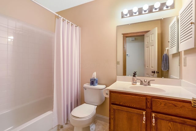 154 Oak Creek Pl, Columbus, OH 43230 - full bathroom featuring vanity and shower / bathtub combination with curtain