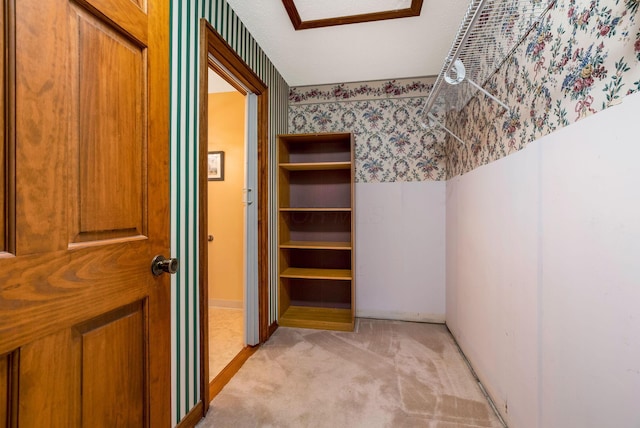 154 Oak Creek Pl, Columbus, OH 43230 - corridor featuring light carpet and baseboards