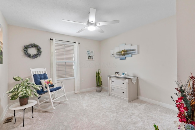 211 Talla Rd S, Delaware, OH 43015 - sitting room featuring a ceiling fan and carpet