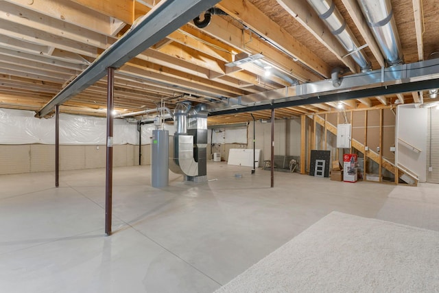 211 Talla Rd S, Delaware, OH 43015 - unfinished basement with heating unit and water heater
