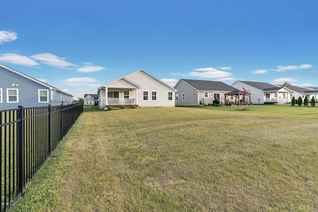 211 Talla Rd S, Delaware, OH 43015 - rear view of property with a gazebo and a porch