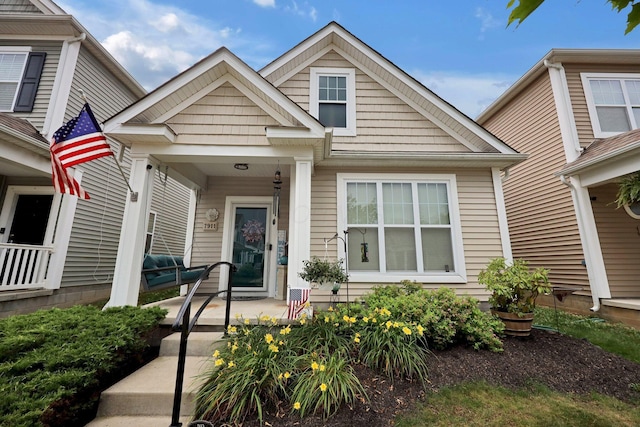 7911 Ashenden Dr, Blacklick, OH 43004 - view of front of home featuring covered porch