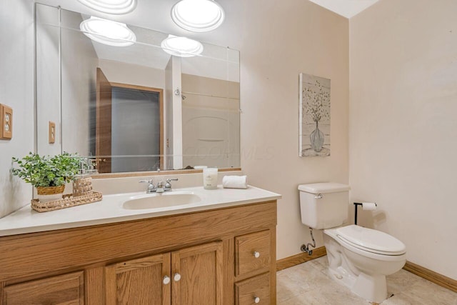 7472 Davis Rd, Hilliard, OH 43026 - full bath with vanity, tile patterned flooring, and a shower
