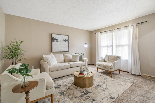 7472 Davis Rd, Hilliard, OH 43026 - living room with carpet floors and a textured ceiling