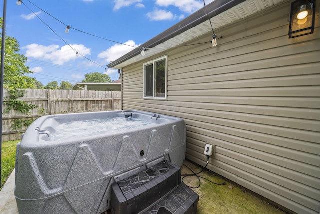 1815 Union St, Lancaster, OH 43130 - view of patio featuring a hot tub
