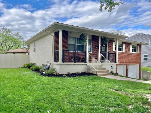 1492 Cottonwood Dr, Columbus, OH 43229 - ranch-style house featuring an attached garage and stucco siding