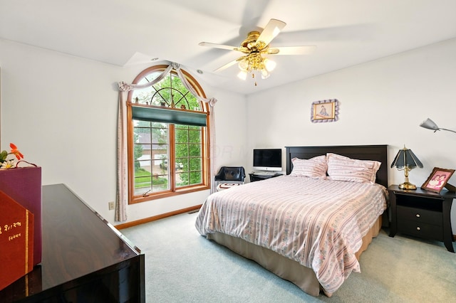 1515 Oak Run Ct, Mansfield, OH 44906 - bedroom with carpet floors and ceiling fan