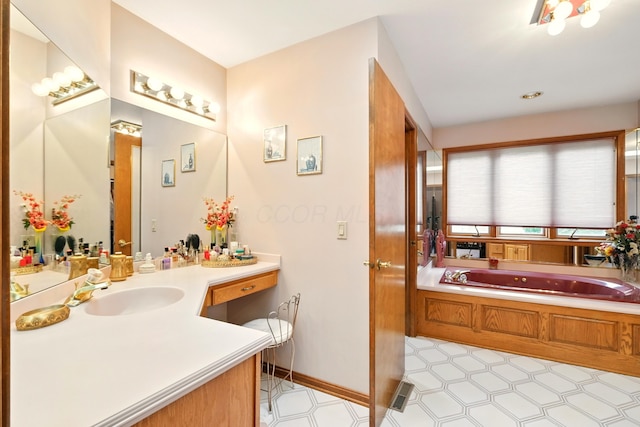 1515 Oak Run Ct, Mansfield, OH 44906 - full bath featuring vanity and a garden tub