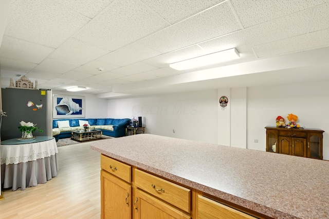 1515 Oak Run Ct, Mansfield, OH 44906 - kitchen featuring light wood-type flooring and open floor plan