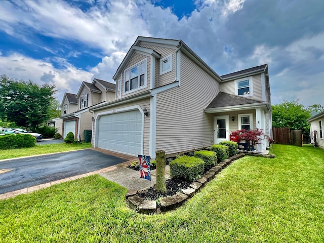 6871 Manor Crest Ln, Canal Winchester, OH 43110 - view of property exterior featuring a garage and asphalt driveway