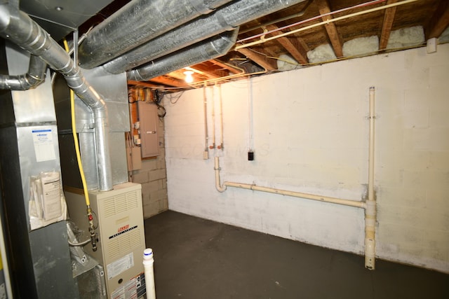 3565 Motts Place Ct, Canal Winchester, OH 43110 - unfinished basement featuring electric panel