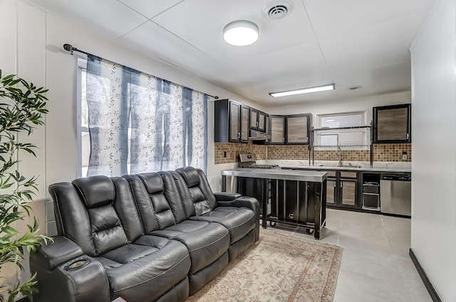 1919 Oakland Pkwy, Lima, OH 45805 - living room with light tile patterned floors