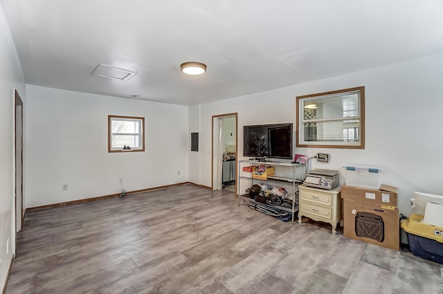1919 Oakland Pkwy, Lima, OH 45805 - living room featuring wood finished floors and electric panel