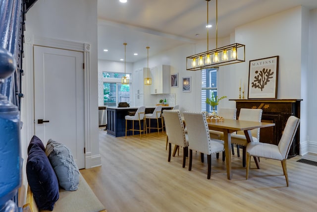 1017 Madison Ave, Columbus, OH 43205 - dining room with plenty of natural light, light wood-style floors, and recessed lighting