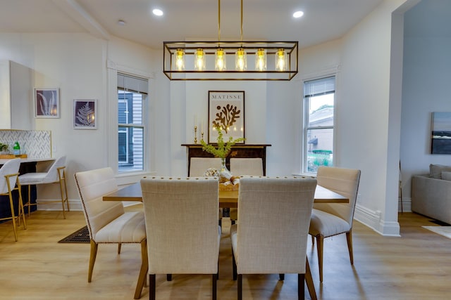 1017 Madison Ave, Columbus, OH 43205 - dining space featuring light wood-style flooring and recessed lighting