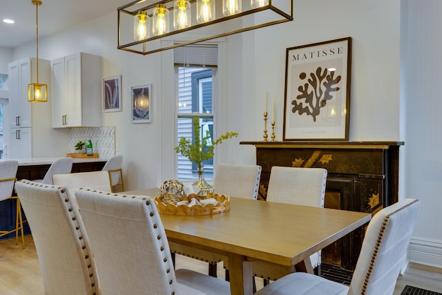 1017 Madison Ave, Columbus, OH 43205 - dining room featuring light wood finished floors and recessed lighting