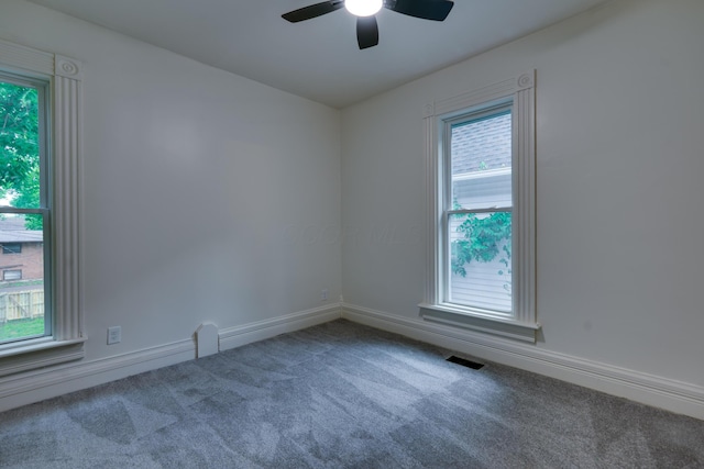 1017 Madison Ave, Columbus, OH 43205 - carpeted spare room featuring a ceiling fan and baseboards