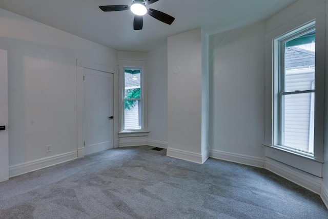 1017 Madison Ave, Columbus, OH 43205 - carpeted empty room with ceiling fan and baseboards