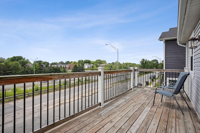 1366 Cole St, Columbus, OH 43205 - view of wooden deck