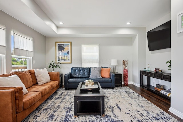 1366 Cole St, Columbus, OH 43205 - living area with wood finished floors and recessed lighting