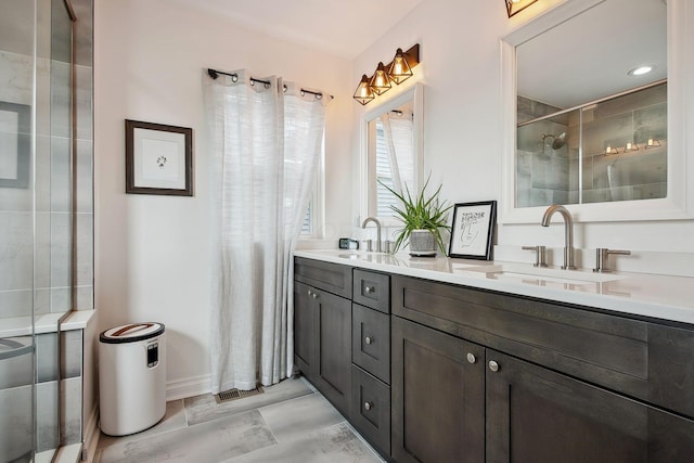 1366 Cole St, Columbus, OH 43205 - full bath with double vanity and tiled shower