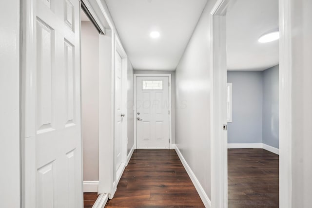 4425 Saint Ann Ln, Columbus, OH 43213 - doorway to outside featuring dark wood finished floors