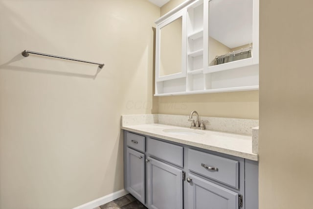 3117 Rivermill Dr Unit 25, Columbus, OH 43220 - bathroom with vanity and baseboards
