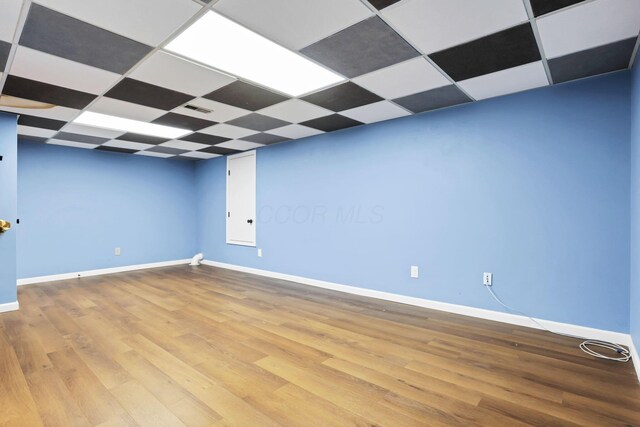 3117 Rivermill Dr Unit 25, Columbus, OH 43220 - spare room with wood finished floors and a paneled ceiling