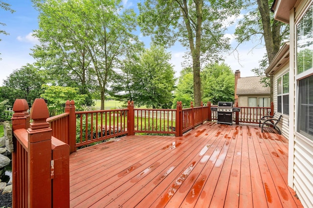 8135 Barlow Rd, Westerville, OH 43081 - deck featuring a grill