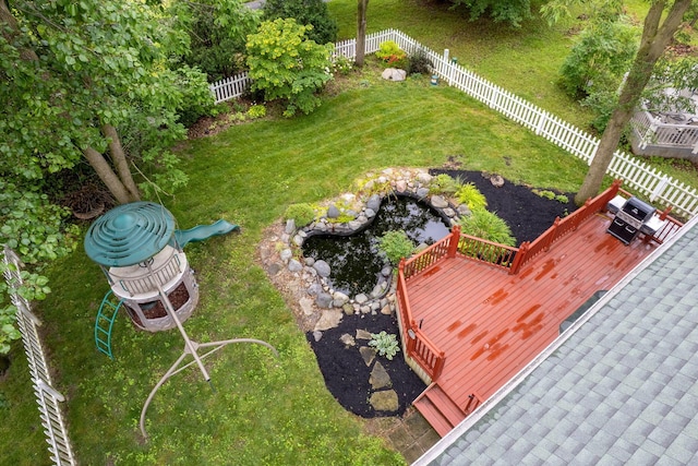 8135 Barlow Rd, Westerville, OH 43081 - aerial view of a small pond