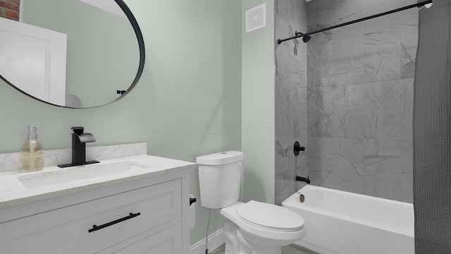 737 Wilson Ave, Columbus, OH 43205 - full bathroom with vanity and shower / bath combo with shower curtain