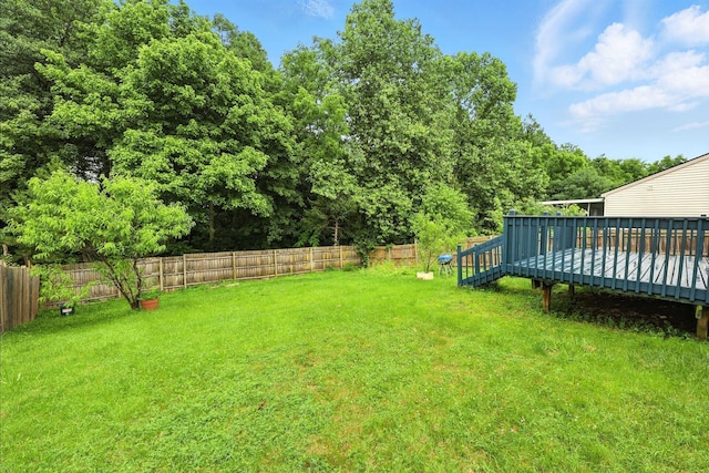3576 Blendon Bend Way, Columbus, OH 43231 - fenced backyard with a deck