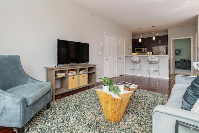 115 E Noble St Unit 2, Columbus, OH 43215 - living room with wood finished floors