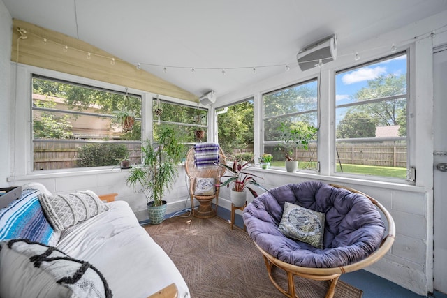 3221 E Hudson St, Columbus, OH 43219 - sunroom / solarium with healthy amount of natural light, an outdoor living space, and lofted ceiling