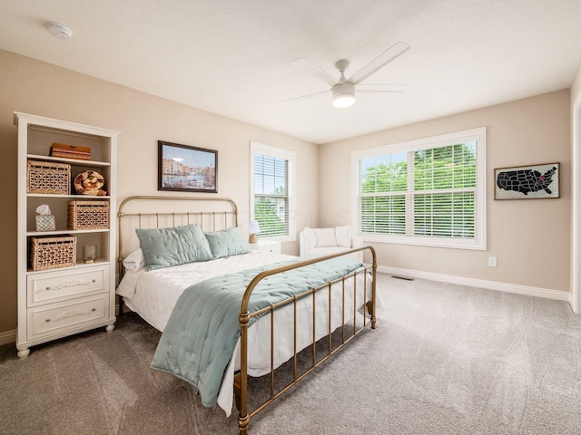 5808 Glendavon Loop, Dublin, OH 43016 - carpeted bedroom featuring baseboards and a ceiling fan