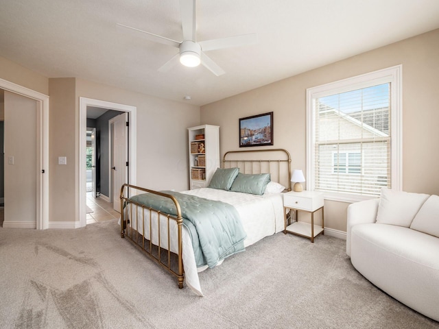 5808 Glendavon Loop, Dublin, OH 43016 - bedroom with carpet flooring and ceiling fan