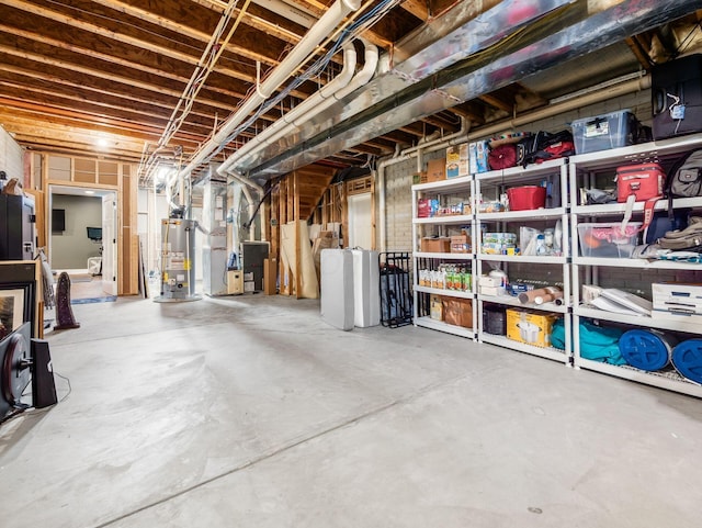 5808 Glendavon Loop, Dublin, OH 43016 - unfinished below grade area with water heater and heating unit