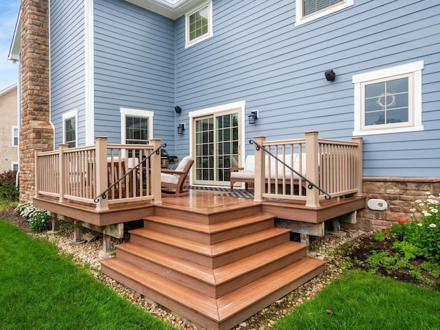 5808 Glendavon Loop, Dublin, OH 43016 - view of wooden terrace