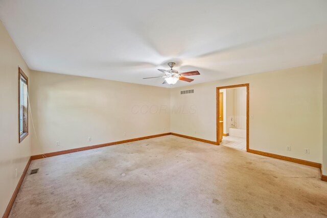 768 Barks Rd E, Marion, OH 43302 - unfurnished room featuring ceiling fan and light carpet