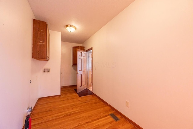 8510 Morgan St, Pickerington, OH 43147 - hallway with light wood-type flooring and baseboards