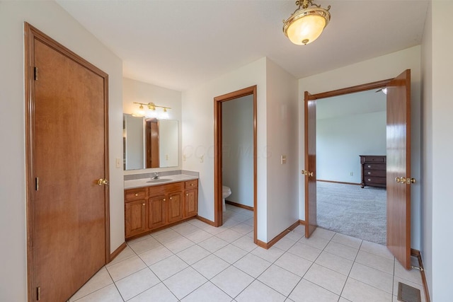 8510 Morgan St, Pickerington, OH 43147 - bathroom featuring vanity and tile patterned floors