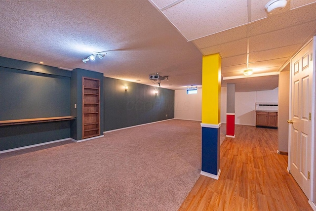 8510 Morgan St, Pickerington, OH 43147 - finished basement featuring wood finished floors and baseboards