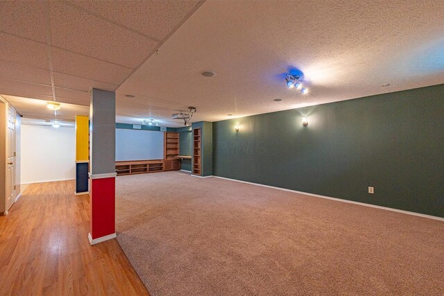 8510 Morgan St, Pickerington, OH 43147 - finished below grade area featuring wood finished floors and carpet