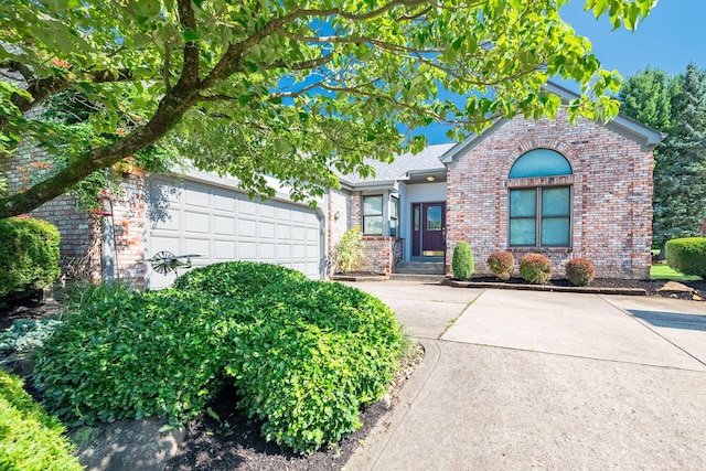 5608 Lynx Dr, Westerville, OH 43081 - view of front of property featuring brick siding, an attached garage, and driveway