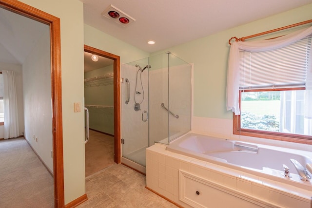 5608 Lynx Dr, Westerville, OH 43081 - full bath with a shower stall, a garden tub, and a walk in closet