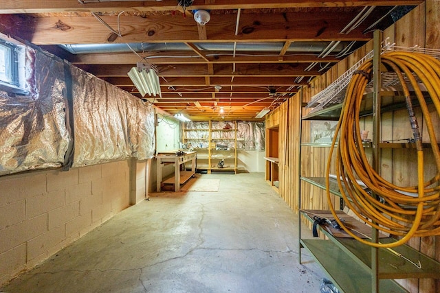 5608 Lynx Dr, Westerville, OH 43081 - basement featuring concrete block wall
