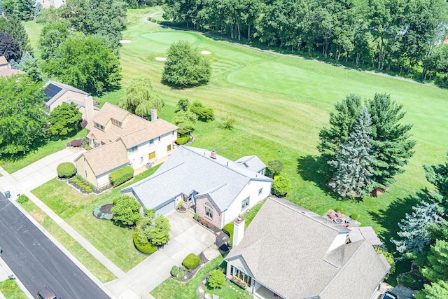 5608 Lynx Dr, Westerville, OH 43081 - bird's eye view of a local golf course and a tree filled landscape