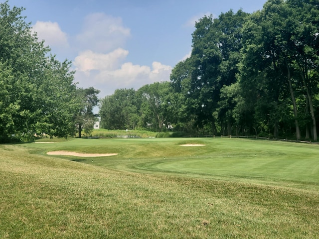 5608 Lynx Dr, Westerville, OH 43081 - view of community with view of scattered trees, view of golf course, and a lawn